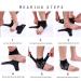 REHABA Adjustable Ankle Brace for Sprained Ankles - 1 Pair Compression Straps - Professional Volleyball Support - Men & Women (Large, Black) - Buy Online on GoSupps.com