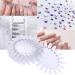 Minkissy Sunflower Nail Stickers - 30pcs Acrylic Nail Art Display Map | Perfect for Salon & DIY | Transparent Nail Polish Stand - Buy Online on GoSupps.com