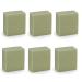 Aleppo Soap Bar - Handmade - 100% Pure Natural, Vegan with Olive Oil & Laurel, Shampoo Bar, 5.6 oz Each Bar (6 Bars)