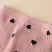 Baby Girls Cow Print Ruffled Outfit Set | Infant Clothing Gift | 3-6 Months Pink Hearts - Buy Online on GoSupps.com