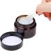 Set of 6 Refillable 30ml Cosmetic Cream Containers - Brown Glass Ointment Pots with Lids & Liners - Ideal for Travel & DIY - Buy Online on GoSupps.com
