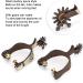 Horse Spurs Low Carbon Steel Horse Boot Spurs Decoration West Cowboy Style Horse Spurs for Riding - Buy Online on GoSupps.com