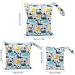 Fyting Wetbag Set - 3 Reusable Waterproof Bags for Kindergarten Diaper Storage Travel & Fitness (Dinosaurs) - Buy Online on GoSupps.com