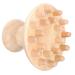 Minkissy 2 pieces of wooden massage comb for children shampoo hand massager scraper tool wooden scraper massage tool curly shampoo hand scrubber smooth wooden massage device head massage device