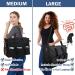 Abamerica Nurse Bags for Work | Waterproof Breastfeeding & Clinical Bags | Medium Black Organization Bag for Nursing Students (14L x 10H) - Buy Online on GoSupps.com