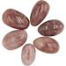 Orientrea Red Strawberry Quartz Palm Stone - 2 Pcs | Healing Crystal Pocket Energy Stone for Stress Relief | Smooth Worry Stone - Buy Online on GoSupps.com