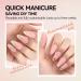 Gelike EC 240PCS Colored Gel X Nail Tips Medium Almond 2 in 1 X-Coat Tips - Sheer Nude | 12 Sizes for Salon & Home DIY - Buy Online on GoSupps.com