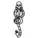 COKOHAPPY 10 Sheets Magic Death Eaters Dark Mark Mamba Snake Temporary Tattoo for Costume Party