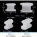 Povihome 10 Pack Bunion Corrector Gel Toe Spacers Separators - L Size (1/2'' Thick) | Orthotic for Overlapping Toes - Buy Online on GoSupps.com
