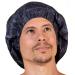Men Shower Cap For dreadlocks, braids, curls, locs, curly Hair. Waterproof, Reusable, Large shower cap for mens hair. Terry cloth lined, elevated, sleek looking shower caps (Black Camouflage)