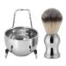Beard Brush Holder and Tool Set Bowl Shaving Brush Bowl Holder Shaving Kits for Men Great Choice for Your Man Husband Father (38092)