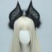 jojobasec Cats Bat Fauxs Furs Ears Headbands Cute Halloween Fancy Dress Cosplays Costume Handmade Animal Furry Ears Hair Hoop Women - Buy Online on GoSupps.com