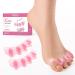 Welnove Toe Separators Spacers for Women - Toe Spreaders with Rose Extract Toe Straightener for Women Men - Toe Stretcher for Walking Running & Yoga Practice - Rose 4 Pack