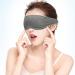 Adjustable Strap Side Sleeping Mask 3D Design | Blackout Blindfold for Men and Women | Relieve Eye Strain | Soft & Comfortable Night Eye Cover | Grey - Buy Online on GoSupps.com