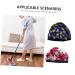 Beavorty 2pcs Satin Shower Cap Set for Women and Kids - Reusable Elastic Bonnets for Bathing and Hair Loss - Blue - 27x20cm - Buy Online on GoSupps.com