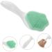 DRESSOOS Silicone face Brush Cleansing Skin Care Brush Deep Cleaning Brush Silicone Brush Manual Facial Silicone Facial cleansers Cleansing Brush Cleaning Supplies Handheld Miss Silica Gel Green 15.3x5.2cm - Buy Online on GoSupps.com