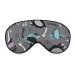 Colored Ostrich Sleep Mask Eye Cover for Sleeping Blindfold with Adjustable Strap Blocks Light Night Travel Nap for Men Women