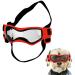 Dog glasses for small dogs dog sun glasses for dogs windproof bogus -free dog -sun glasses adjustable dog glasses for pet small medium dog outdoor eye protection (red)