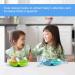 Vicloon Baby Plate Silicone Suction Set | 2 Toddler Plates with Spoon Forks | Non-Slip Weaning Dishes for Kids - Buy Online on GoSupps.com