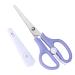 Baby Food Scissors Portable Stainless Steel Scissor Children Safety Food Cutter with Cover for Baby Infant Complementary Food(Purple)