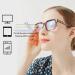 Buy 2 Pairs Oversized Retro Reading Glasses for Women | Blue Light Blocking Square Readers - Leopard & Red 2.25x - Buy Online on GoSupps.com