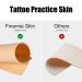 Finemie 20pcs 1.6mm Tattoo Practice Skins & Transfer Paper Set | Double Sided Fake Skin for Microblading & Beginners - Pink - Buy Online on GoSupps.com