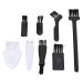 8-part razor cleaning brush set non-slip handle soft brush hair razor cleaning solid PP material for household appliances computer accessories