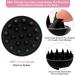 Soft Silicone Scalp Massager & Shampoo Brush for Hair Growth - Exfoliating Hair Wash Scrubber for Men Women & Pets (Black) - Buy Online on GoSupps.com
