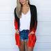 Long Shirt Outerwear Top Thin Warm Knitted Coat Women's Blouse V-Neck Shirt Tunic Long Women's Tunic Women's Shirt Casual Checked Shirt Women's Winter Chunky Knit Jacket E-red L - Buy Online on GoSupps.com