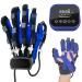 ZZBB Rehabilitation Gloves Robot Finger Finger Straightening Brace Guard Protector Stroke Hemiplegia Training Equipment Split Finger Training Air Pressure right Medium