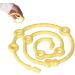 Alomejor Baby Pacifier Strap - Adjustable Silicone Teething Band Soft & Stretchy Holder in Yellow - International Shipping - Buy Online on GoSupps.com