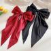 Elegant Satin Hair Bows Clips for Women - Chic Large Bow Barrette Slides with Long Tail - Ideal Hair Accessories for Girls Metal Clips for Secure Hold Perfect for Daily Outfits  - Buy Online on GoSupps.com