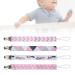 Baby Pacifier Clip Set of 4 - Durable Cotton Strap Nipple Holders for Toddlers - International Shipping Available - Buy Online on GoSupps.com