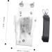 Minkissy 3Pcs Hairdressing Scissors Belt Bag - Stylish Combing Pocket for Salon Tools - PVC Gray Messenger for Hairdressers - Buy Online on GoSupps.com