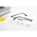Eyekepper Quality Half Rim Metal Reading Glasses - Spring Hinge - Black +0.50 Diopters - International Shipping Available - Buy Online on GoSupps.com