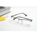 Eyekepper Half Rim Metal Reading Glasses - Black +0.75 | Stylish & Comfortable Spring Hinge Eyewear for Clear Vision - Buy Online on GoSupps.com