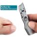 VOGARB Extra Wide Jaw Nail Clippers for Thick Nails - Bevel Blades, Long Handle & No Splash Design - Ideal for Men, Women, Seniors - Metallic Finish - Buy Online on GoSupps.com