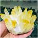 Stone Crafts Natural Beatiful Yellow Tibetan Quartz Crystal Cluster Specimen Reiki Crystals - Buy Online on GoSupps.com