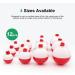 FishingPepo 12pcs Snap-on Fishing Bobbers and Floats Set - 1-1.75 inch Round Buoy Assortment in Red and White - Buy Online on GoSupps.com