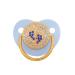Buy Rhinestone Blue Newborn Baby Dummy Nipple Pacifier - Gold Bling Baby Pacifier & Clips | International Shipping - Buy Online on GoSupps.com
