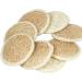 10 Pcs Natural Exfoliating Facial Loofah Scrubbers - Reusable Face Exfoliator Pad for Men and Women - Buy Online on GoSupps.com