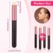 Ouligay 4pcs Round Head Lipstick Smudge Brush Multi-Purpose Lip Smudge Brush Professional Lip Brushes Portable Applicator For Lips Travel Size For Lipstick Gloss Creams For Women Girl Gift - Buy Online on GoSupps.com