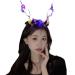 amangul Halloween Headband DarkSeries Antler Hairband Cosplay Costume Luminous Headpiece for Women Kids Festival Party Props(Style2)