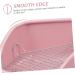 CORHAD Rabbit Toilet Pet Toilet Supply Triangle Potty Trainer Pet Training Toilet Pet Potty Ceramics Pink 30X26X12.5cm Pink - Buy Online on GoSupps.com