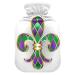 Mardi grass gold jewelry heat bottle with reference heat bottles for pain relief heat bottle water bag feet and bed warmers for women 2 l
