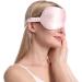 Silk Satin Sleep Eye Mask 2 Pack Soft Blackout Eye Masks for Sleeping | Comfortable Night Blindfolds for Women & Men in Black & Pink - Buy Online on GoSupps.com