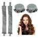 Lock winders curl up without heat Calp two sets without heat Heatless Curls Band Lockenwickler overnight DIY styling for short and long hair. (Green)