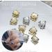 DIY Star Claw Rhinestones Snowflowers 3D Zircon Alloy Nails Crystal Gold Silver(2086) Style2086 - Buy Online on GoSupps.com