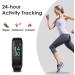 Waterproof Fitness Tracker with Activity & Sleep Monitor - Black Smart Watch for Android & iOS - Buy Online on GoSupps.com