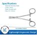 Multi Purpose Mosquito Hemostat Forceps Locking Tool With Curved Serrated Jaws For Fishing Pliers Ear Piercing Clamp Holding Objects And Pet Ear Nose Hair Pull Made of Stainless Steel - 5.5" (Chrome) - Buy Online on GoSupps.com